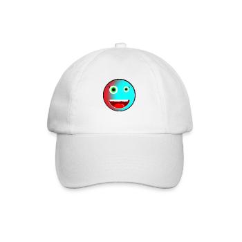 Verrückter Emoji für jedermann! - Baseballkappe - Weiß/Weiß - Vorne