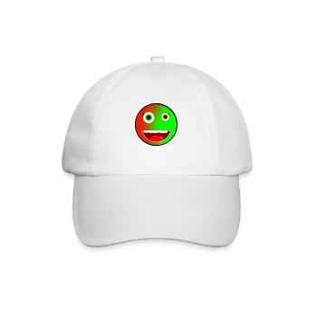 Verrückter Emoji für jedermann! - Baseballkappe - Weiß/Weiß - Vorne