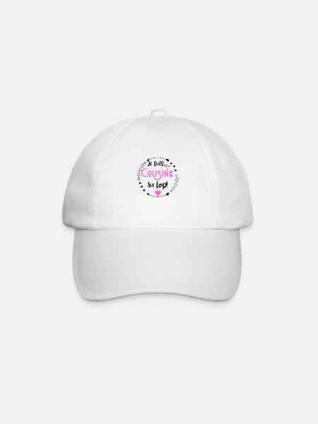 Je suis une cousine au top - Casquette classique - blanc/blanc
