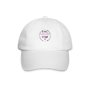Je suis une cavalière au top - Casquette classique - blanc/blanc - Devant
