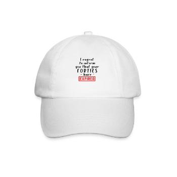 J’ai le regret de vous informer que votre quarantaine... - Casquette classique - blanc/blanc - Devant