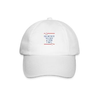 Encore une journée sans Thalès - Casquette classique - blanc/blanc - Devant