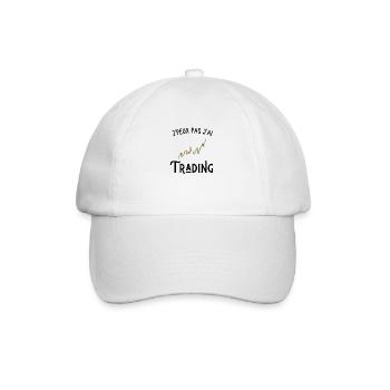 je peux pas j'ai trading - Casquette classique - blanc/blanc - Devant