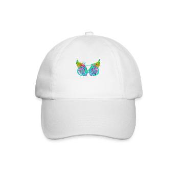 Wings of escape - Baseball Cap - white/white - Front