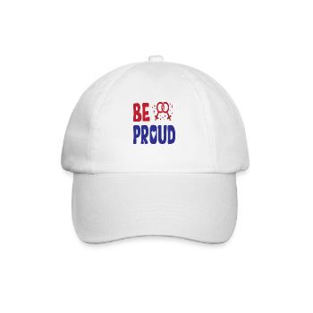 Soyez fiers LGBTQ - Casquette classique - blanc/blanc - Devant