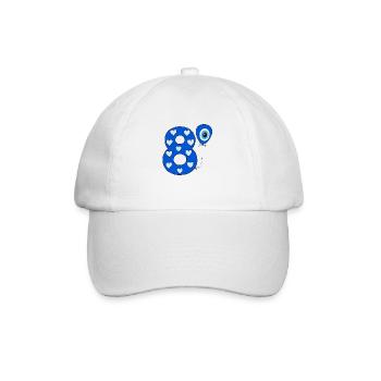 8ème anniversaire Nazar Joyeux anniversaire 8 - Casquette classique - blanc/blanc - Devant