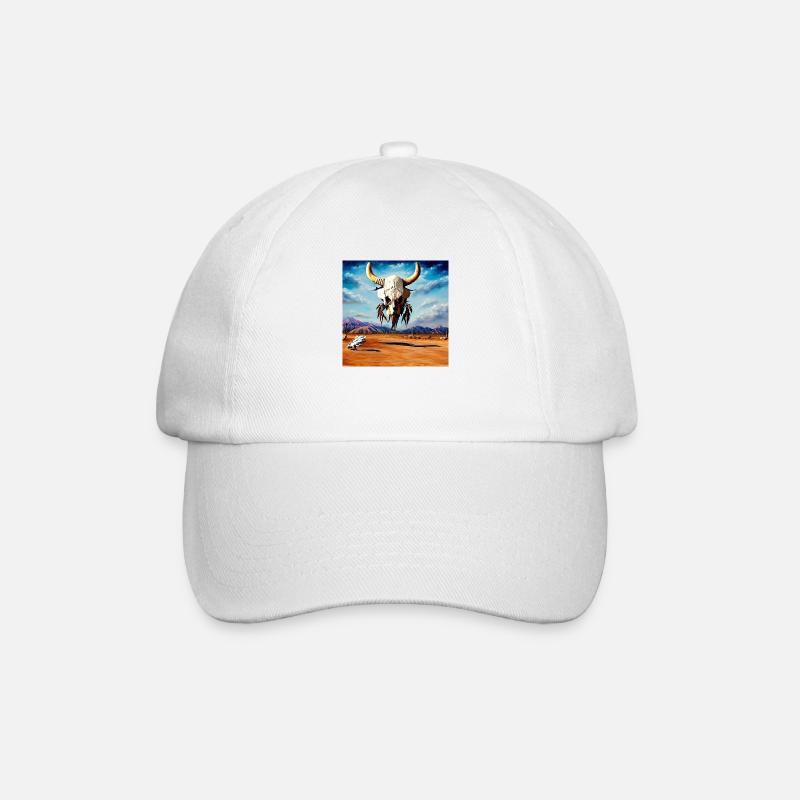 Crâne de buffle volant - Casquette classique - blanc/blanc