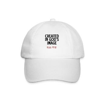 Créé à l’image de Dieu est 1978 - Casquette classique - blanc/blanc - Devant