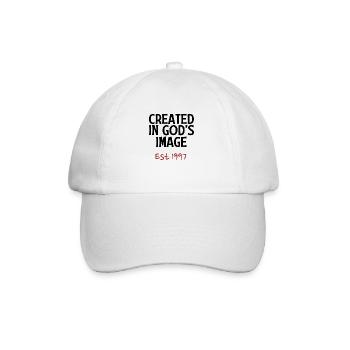 Créé à l’image de Dieu est 1997 - Casquette classique - blanc/blanc - Devant