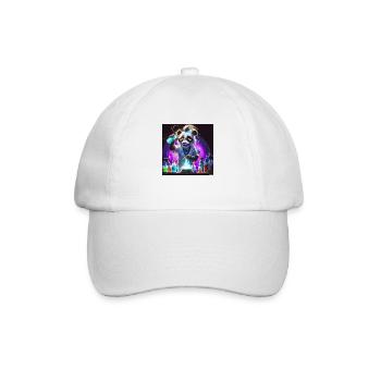 Panda chimiste art numérique - Casquette classique - blanc/blanc - Devant