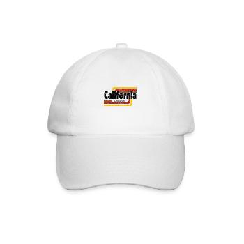California Dreamin Grunge - Baseballkappe - Weiß/Weiß - Vorne