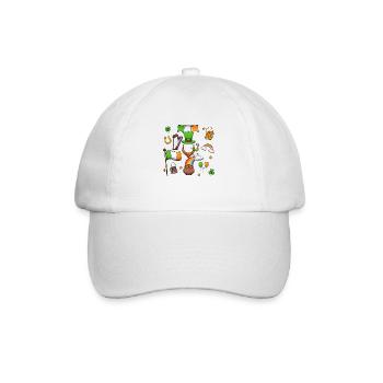 St Patrick's Day Elements - Baseball Cap - white/white - Front
