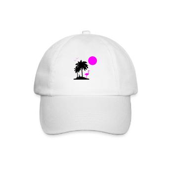 Palm Paradise - Baseball Cap - white/white - Front