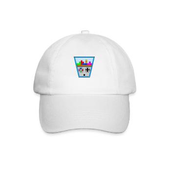 Retro Konsole - Baseballkappe - Weiß/Weiß - Vorne