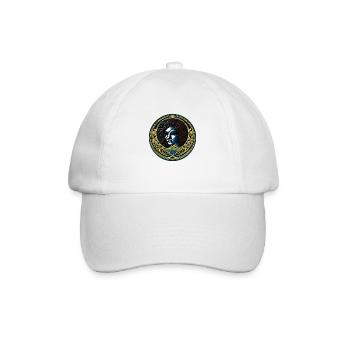 Woman Badge ArtNouvaue 11 - Baseballkappe - Weiß/Weiß - Vorne
