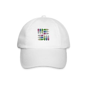 Feder - Baseballkappe - Weiß/Weiß - Vorne