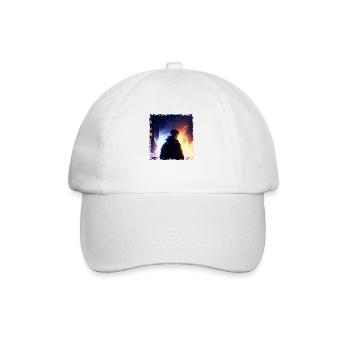 Punk Man in the Battle of the Future in Sci-Fi War - Baseball Cap - white/white - Front