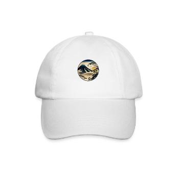 T-shirt setting sun kanagawa style for man/woman - Baseball Cap - white/white - Front
