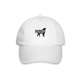 Wolf motivation Wolf motivation - Baseball Cap - white/white - Front