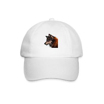 The Wolf - Baseball Cap - white/white - Front