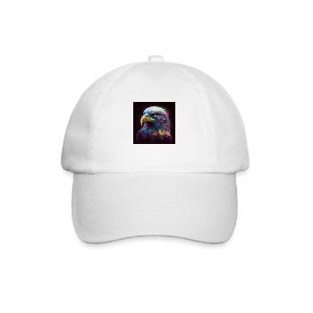 Colored Eagle, UNIQUE ILLUSTRATION - Baseball Cap - white/white - Front