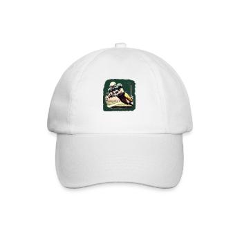 American Football - Spieler - Logo - Touchdown - Baseballkappe - Weiß/Weiß - Vorne