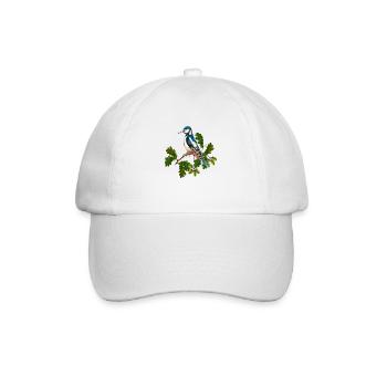 Bunter Vogel - Baseballkappe - Weiß/Weiß - Vorne