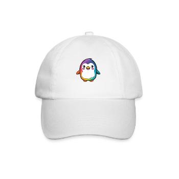 Kawaii Mignon Happy Penguin - Casquette classique - blanc/blanc - Devant