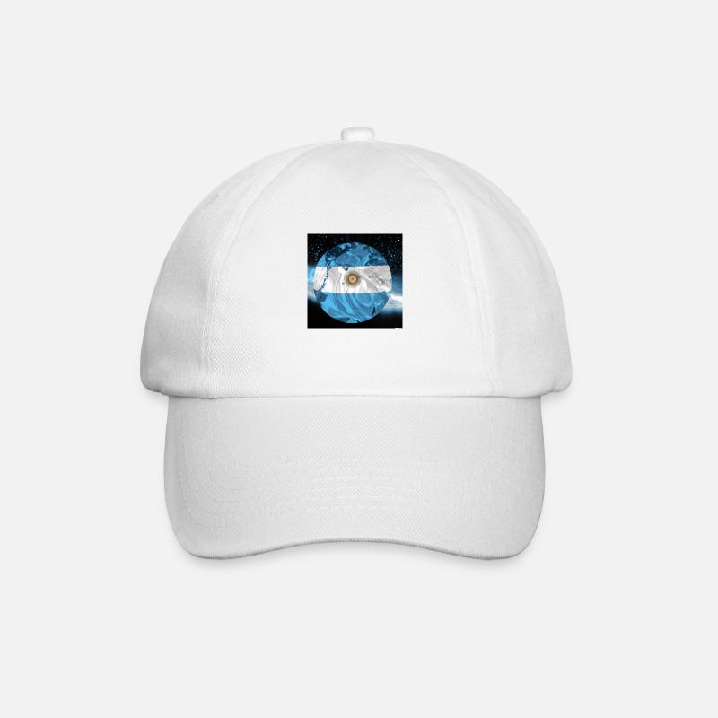 Argentina, World Champion - Baseballkappe - Weiß/Weiß