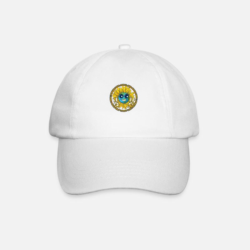 Hippie - Baseballkappe - Weiß/Weiß
