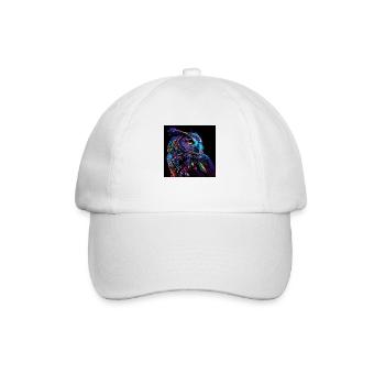OWL DESIGNER PRINT, UNIQUE DESIGN 2. - Baseball Cap - white/white - Front