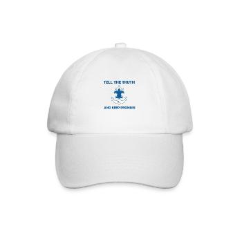 Seepfadfindergesetz Gelübde - Baseballkappe - Weiß/Weiß - Vorne