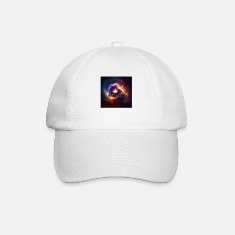 Kosmisches Universum n°8 - Baseballkappe - Weiß/Weiß