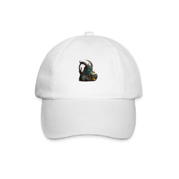 Démon cool avec de la bière - Casquette classique - blanc/blanc - Devant