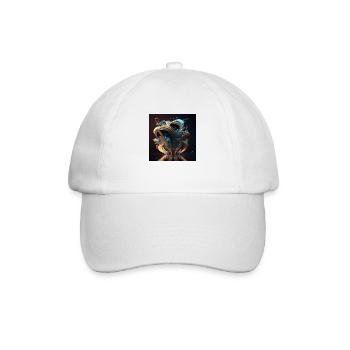Abstract Digital Art n°1 - Baseball Cap - white/white - Front