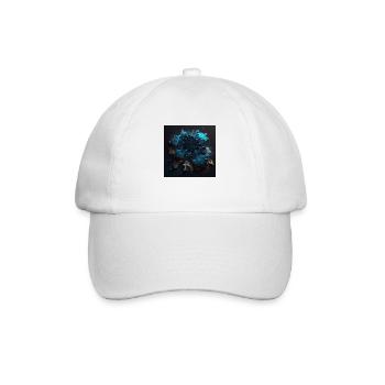 Abstract Skull n°8 - Baseball Cap - white/white - Front