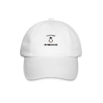I'm not short I'm penguin size - Baseball Cap - white/white - Front