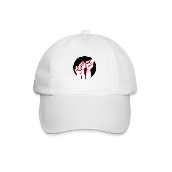 fists2a - Baseball Cap - white/white - Front