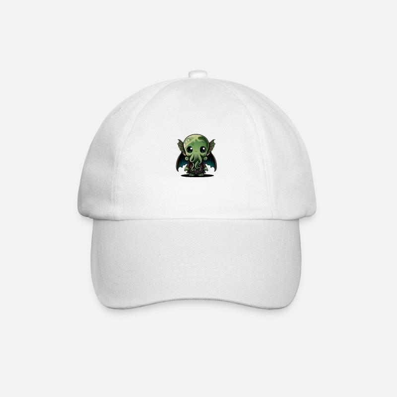 Ein süßer Baby-Cthulhu - Baseballkappe - Weiß/Weiß