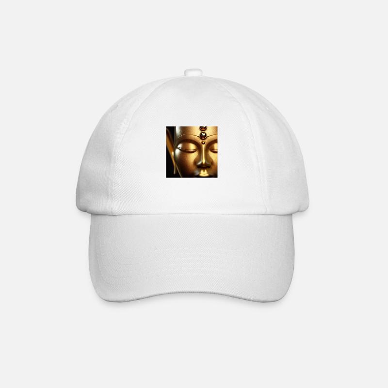 Buddha - Baseballkappe - Weiß/Weiß