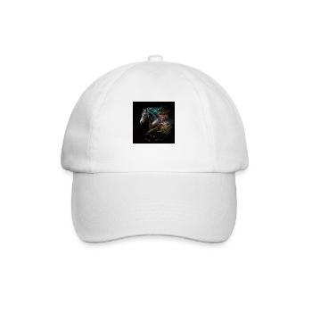 Fiery horse n°15 - Baseball Cap - white/white - Front