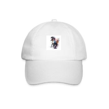 Fiery horse n°4 - Baseball Cap - white/white - Front