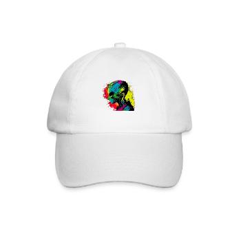 Cool Rétro Futuristic Alien - Arc-en-ciel - Casquette classique - blanc/blanc - Devant