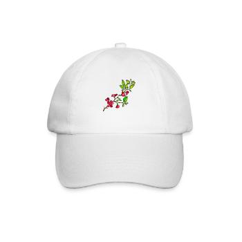 Flowers - Baseball Cap - white/white - Front