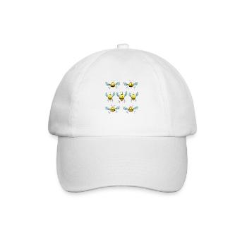 Bienen - Baseballkappe - Weiß/Weiß - Vorne