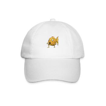 Blob de poisson - Casquette classique - blanc/blanc - Devant