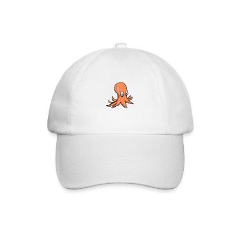 Dessin animé Octopus - Casquette classique - blanc/blanc - Devant