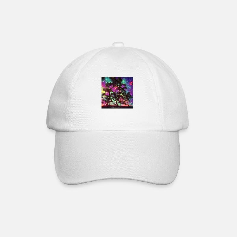 Neon Palm Beach - Casquette classique - blanc/blanc
