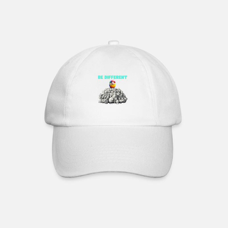 be different - Baseballkappe - Weiß/Weiß