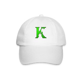 Illusion d’optique art psychédéliques formes rétro K - Casquette classique - blanc/blanc - Devant